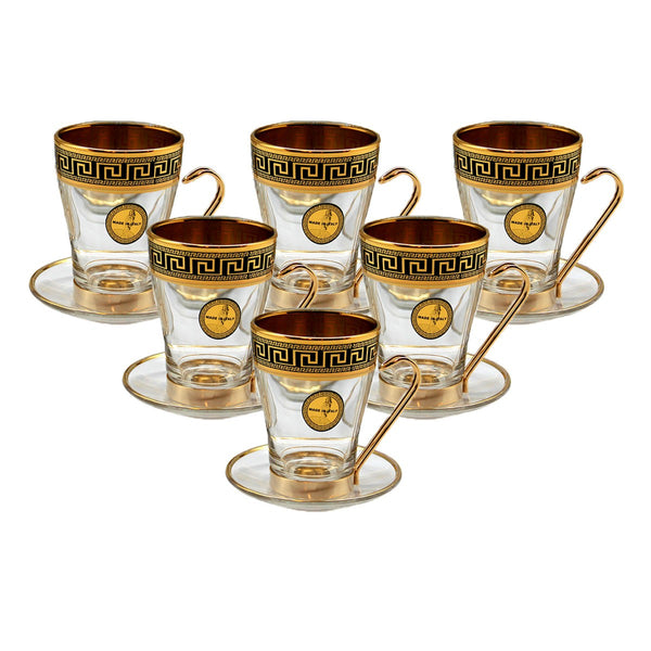 Exclusive meander tea glasses