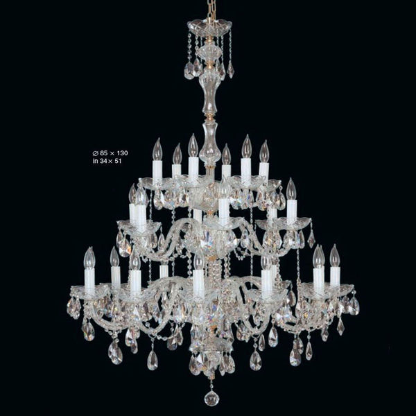 Pistoia Gold Chandelier
