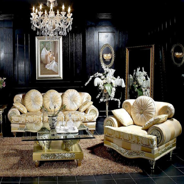 Milano Gold sofa set