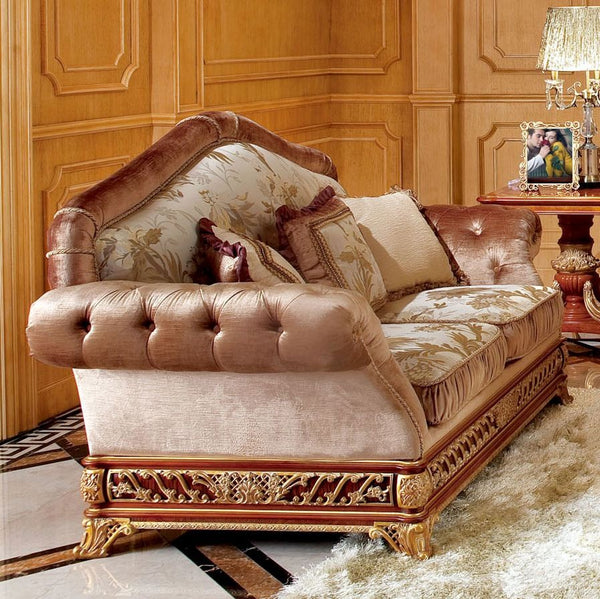 Michelangelo sofa set in cherry wood