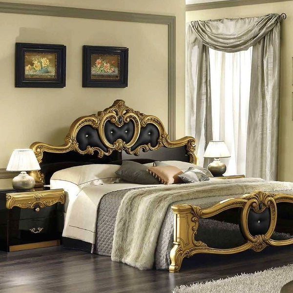 Bedroom Barocco Black-Gold