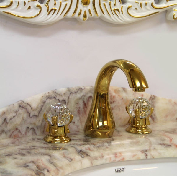 Luxury bathroom fitting gold plated