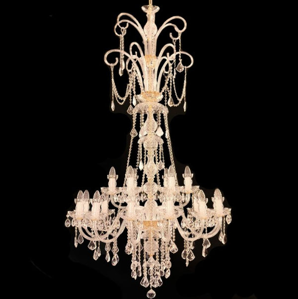 Chandelier Magenta Gold