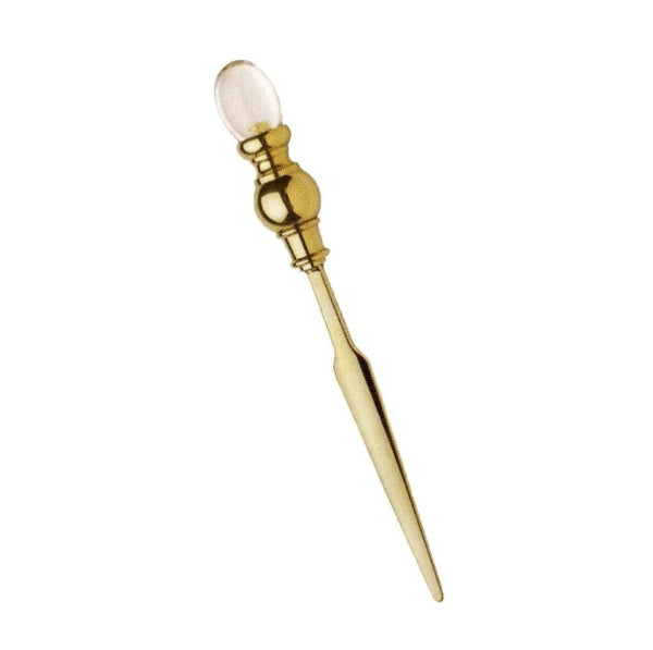 Letter opener brass crystal