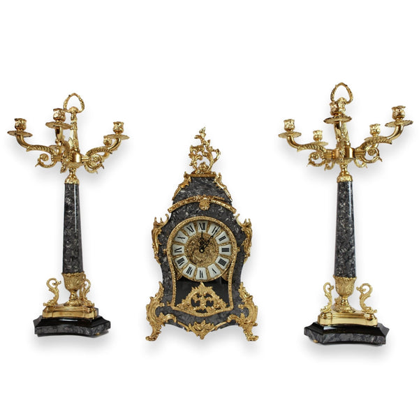 Watch set marble anthracite