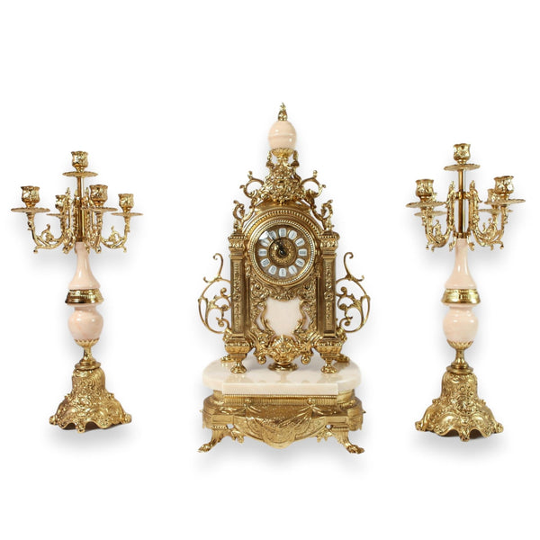 Watch set marble cream