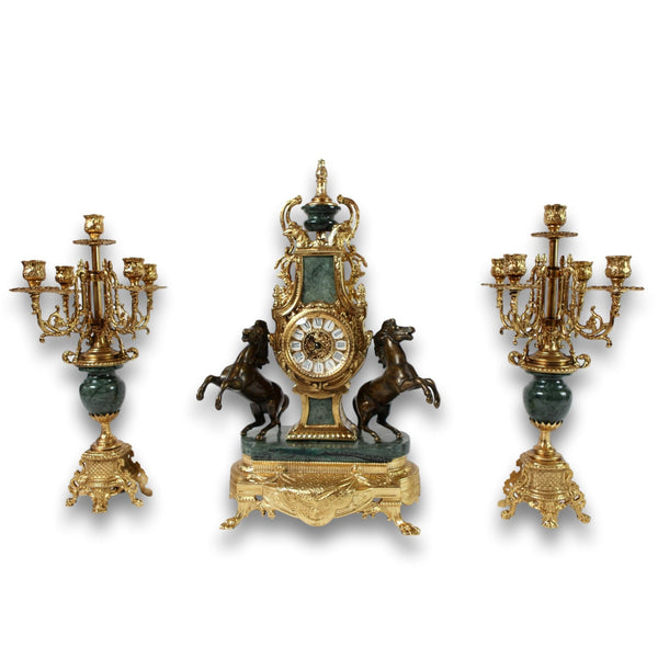 Watch set marble horse