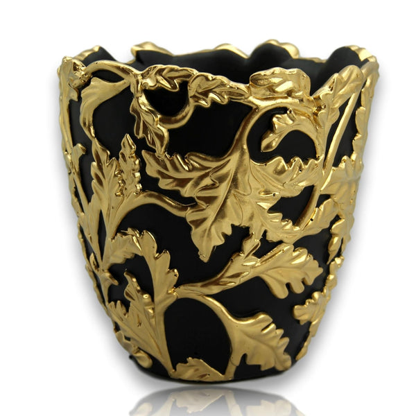 Decorative flower pot black