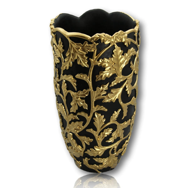 Decorative flower pot black