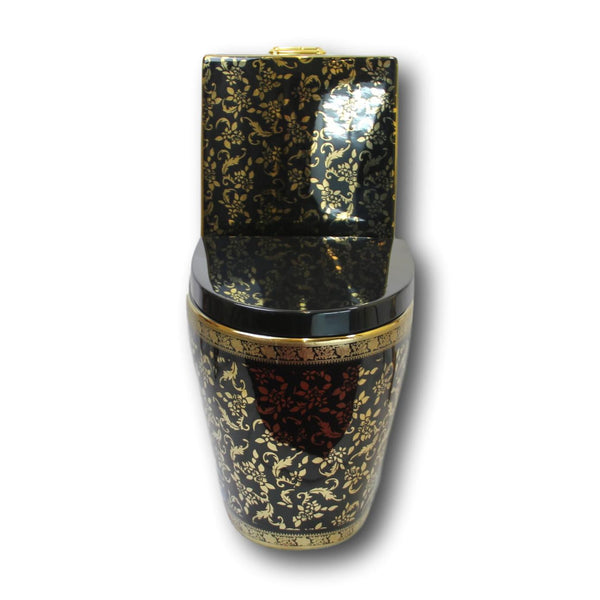 Exclusive toilet flowers black-gold