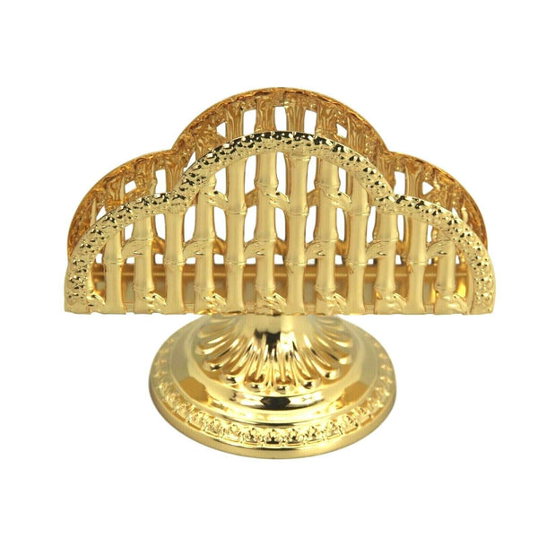 Napkin paper towel holder with rod in gold
