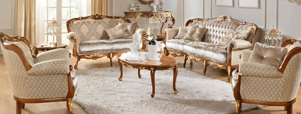 Sofa set Fenice Radica/Gold