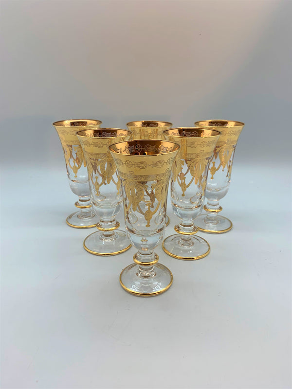 Exclusive Murano lead crystal champagne glasses