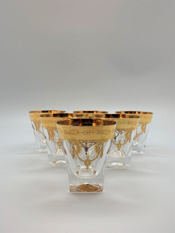 Exclusive Murano lead crystal whiskey glasses
