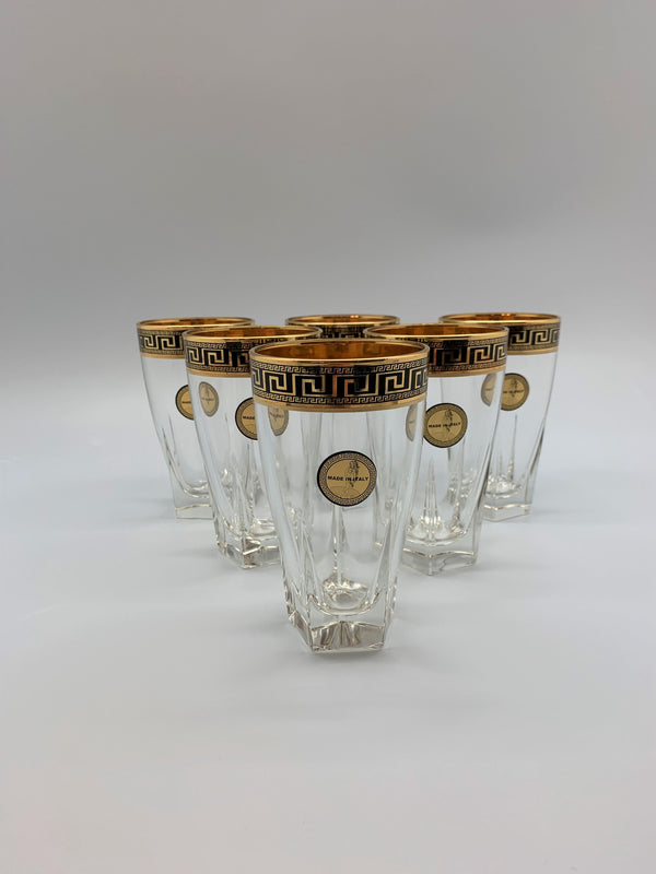 Exclusive meander long drink glasses