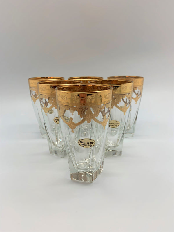 Exclusive Torcello Floral Long Drink Glasses