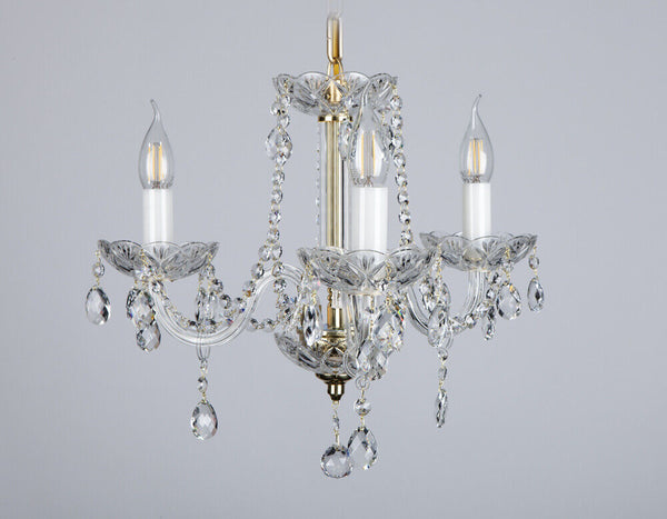 Crystal glass chandelier ceiling light ceiling lamp classic gold