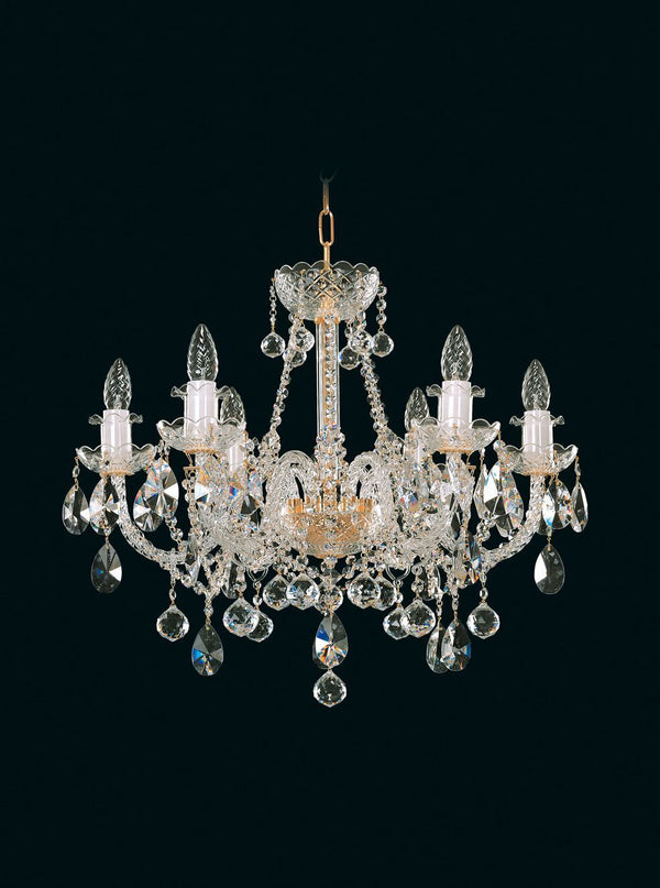 Crystal glass chandelier ceiling light ceiling lamp classic gold