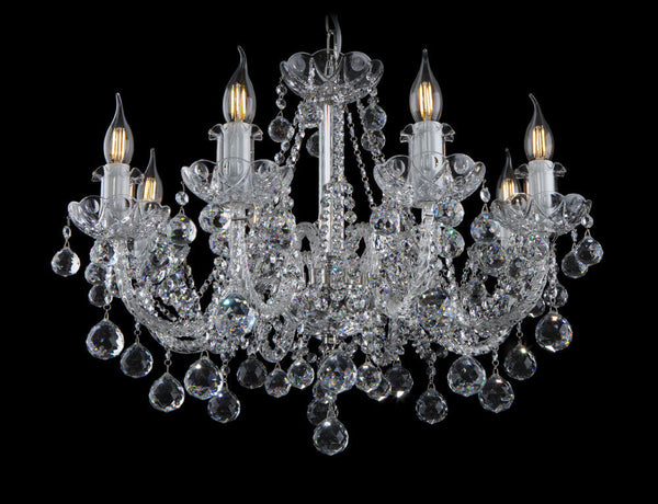 Crystal glass chandelier ceiling light ceiling lamp classic gold