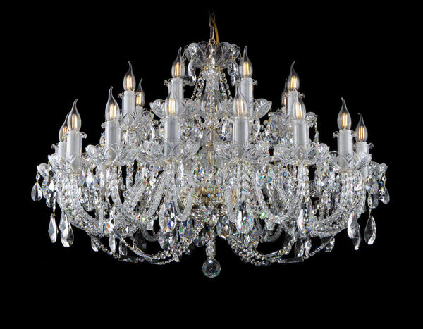 Crystal glass chandelier ceiling light ceiling lamp classic gold