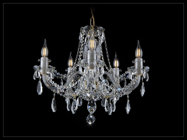 Crystal glass chandelier ceiling light ceiling lamp classic gold