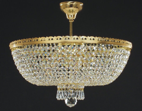 Crystal glass chandelier ceiling light ceiling lamp classic gold