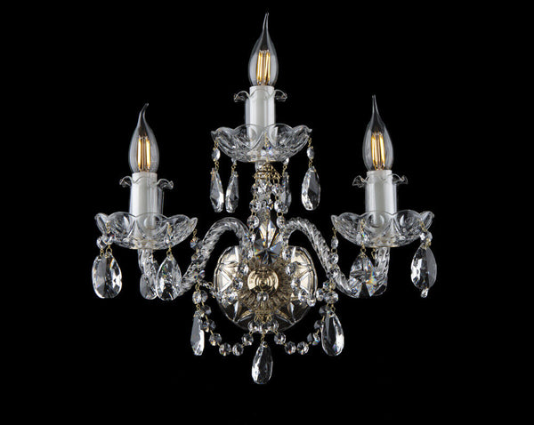 Crystal glass chandelier ceiling light ceiling lamp classic gold