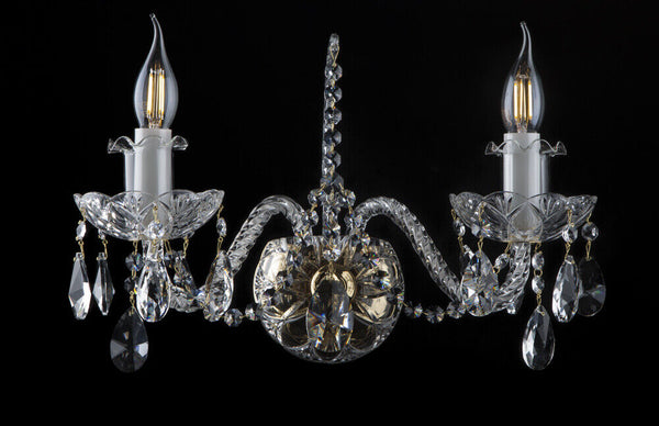 Crystal glass chandelier ceiling light ceiling lamp classic gold