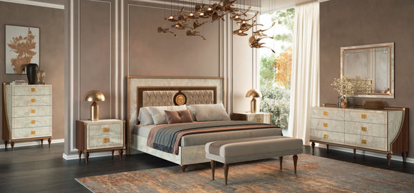 Romantica bedroom in marble look