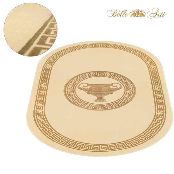 Carpet Oval Amphora Beige