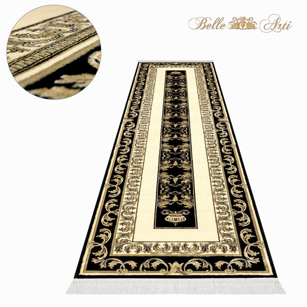 Carpet Runner Pegasus Beige Black