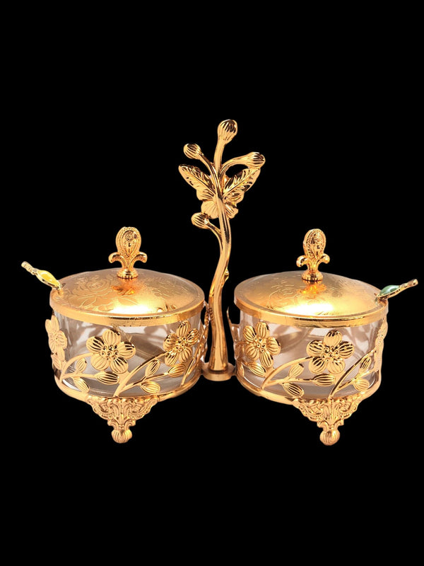 Bowl set with spoon (sugar bowl)