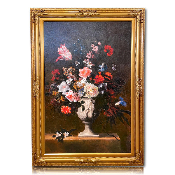Painting Floral Motif Milano Vertical