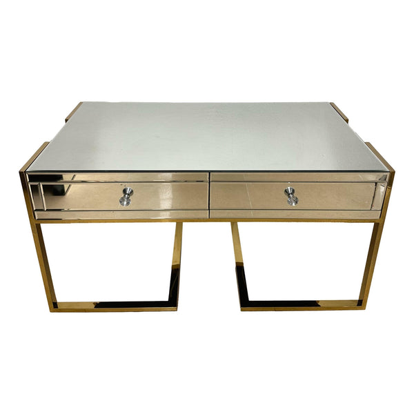 Small coffee table gold base
