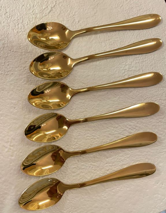 Set of coffee and teaspoons