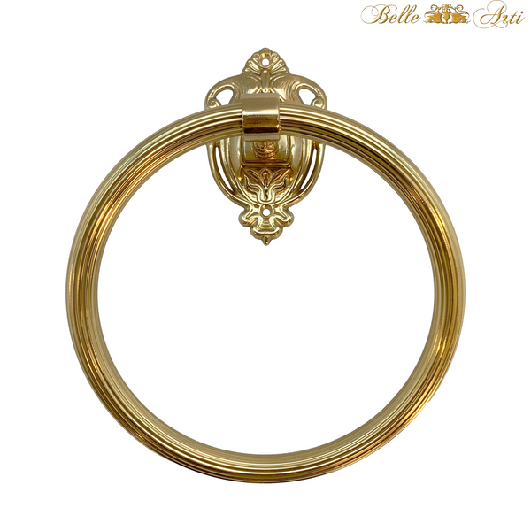 Towel Ring Brass Classic